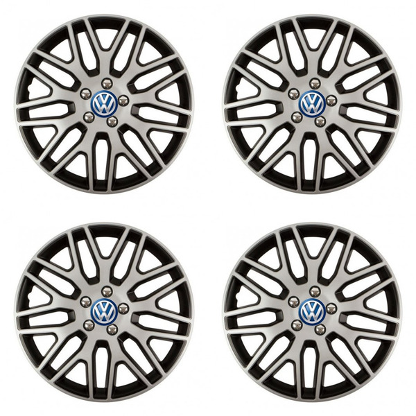 puklice pre  VW (modré) 14 Dakar NC silver and black